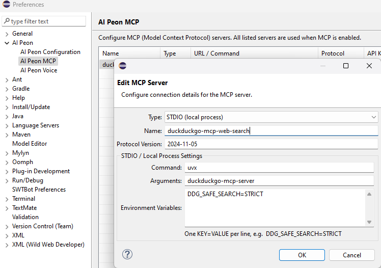 DuckDuckGo STDIO MCP Server